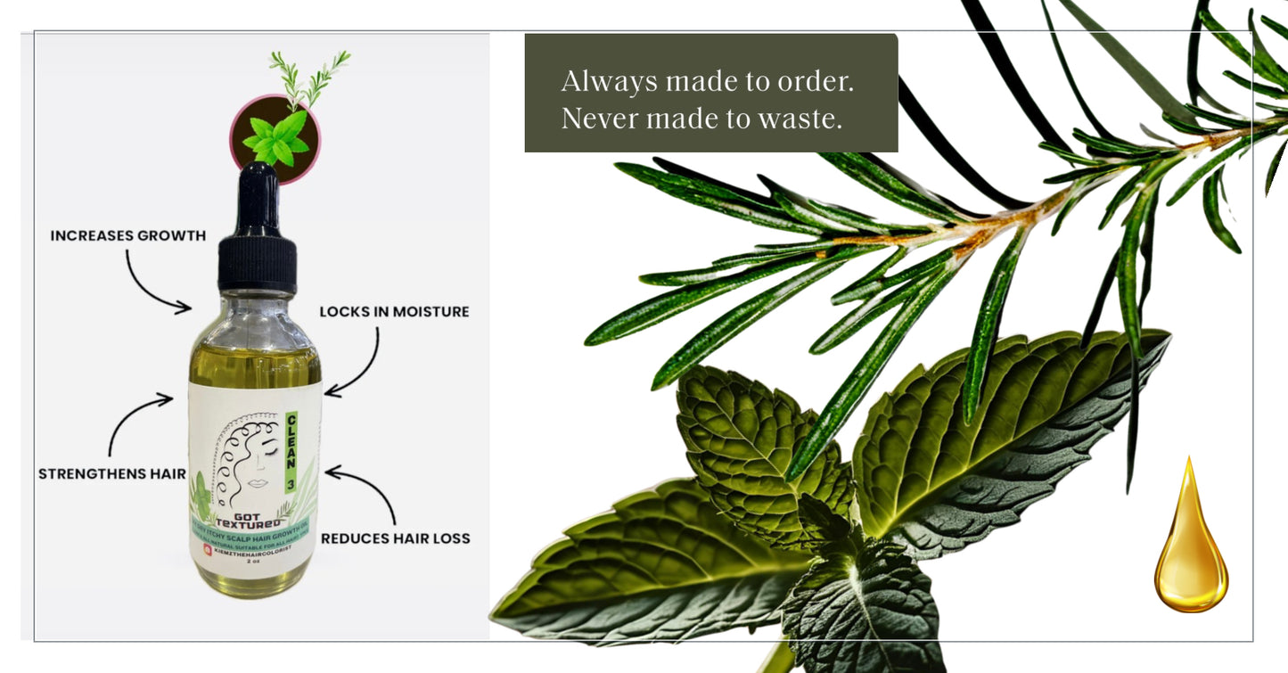 All Natural, Hair Growth & Beard Oil made with organic & clean ingredients