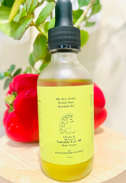 All Natural, Hair Growth Oil made with organic & clean ingredients